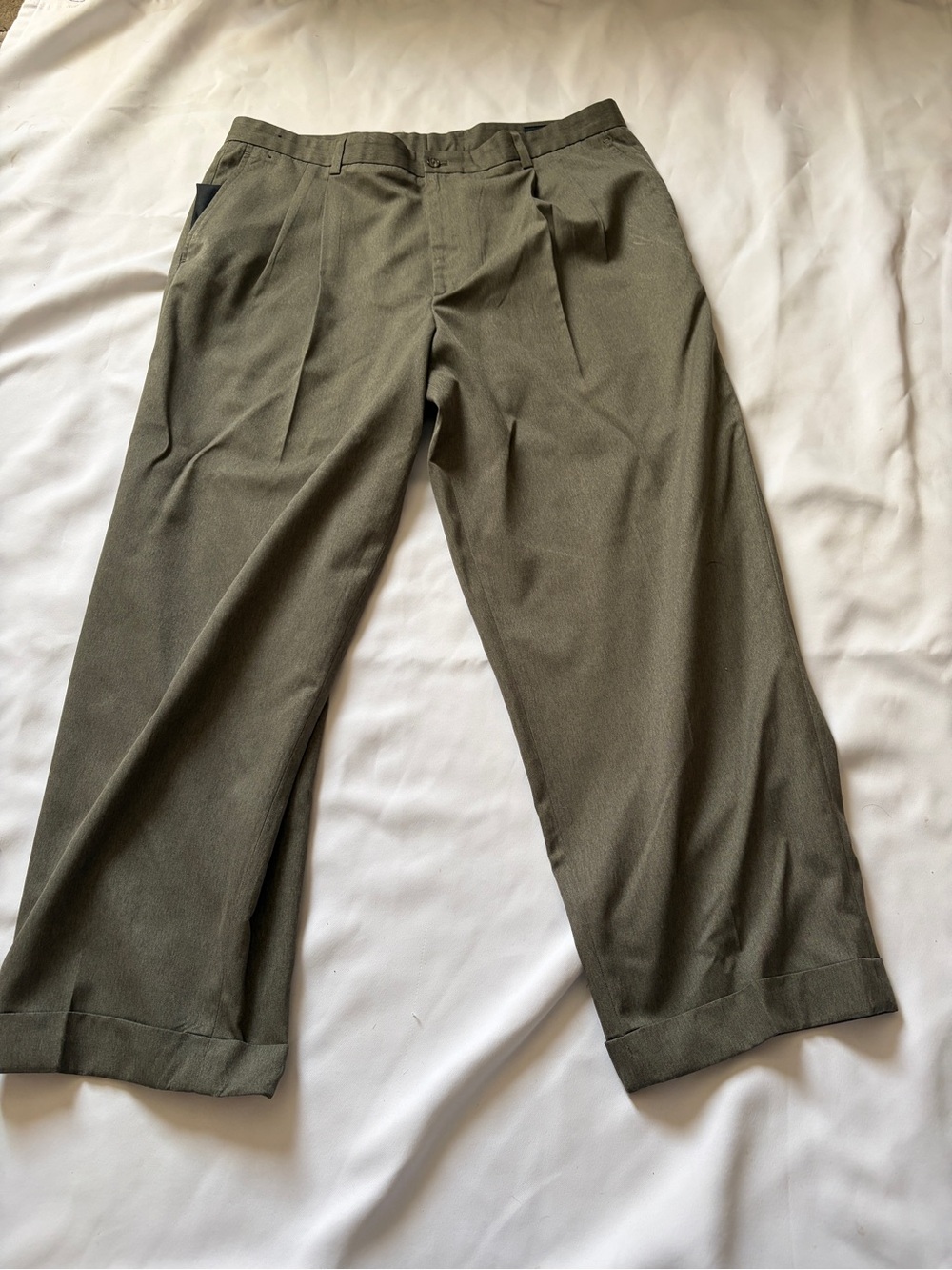 Claiborne Olive Pleated Dress Pants